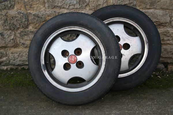 ABARTTH ROAD WHEEL 5.5/14 131 VOLUMETRICO USED PAIR (NOT 130 TC WHICH HAS A DIFFERENT OFFSET)