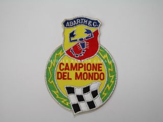 FULL COLOUR EMBROIDERED "CAMPIONE DEL MONDO" PATCH 120X90mm