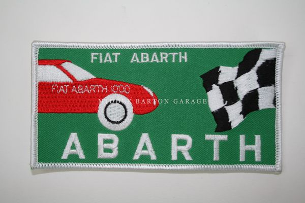FIAT ABARTH 1000 EMBROIDERED PATCH 135x68mm