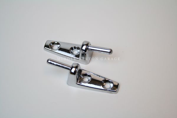 SUNVISOR HINGES 124 SPIDER 5MM UP TO 78 ***CHROME FINISH*** (PAIR)