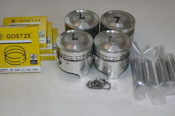 PISTON SET 1.8/2000cc fiat 124 84mm std. HIGHER COMPRESSION