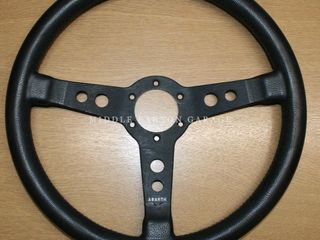 ABARTH LEATHER STEERING WHEEL - ALLOY 