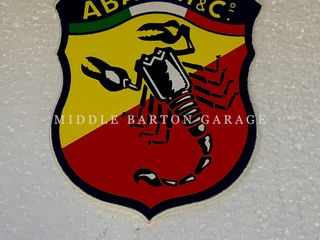 ABARTH SHIELD STICKER 90MM
