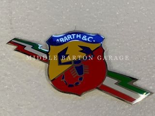ABARTH SHIELD AND LIGHTENING STICKER