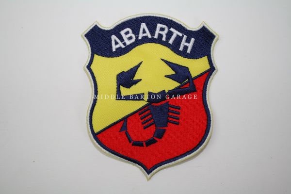 ABARTH SHIELD CLOTH BADGE(LATE STYLE) 110X85mm PATCH
